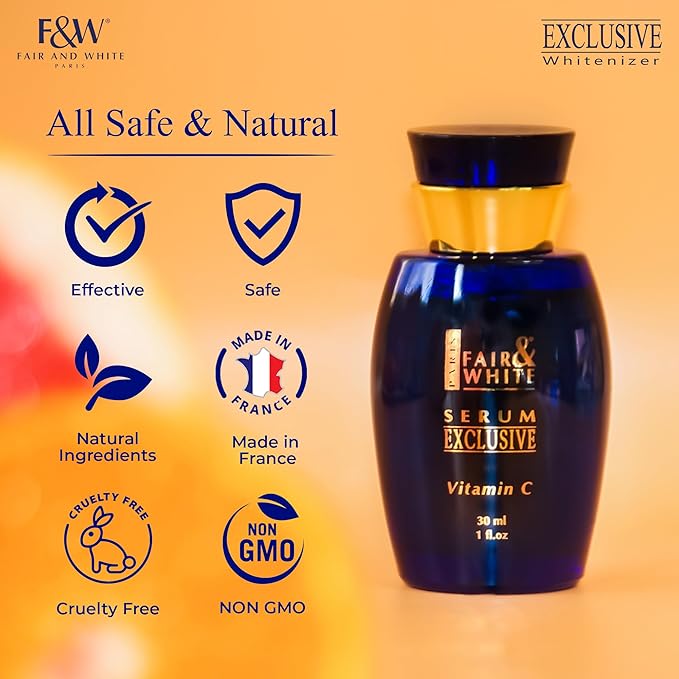 Fair & White Exclusive, Vitamin C Serum – 30 ml / 1 fl oz – Skin Brightening Serum