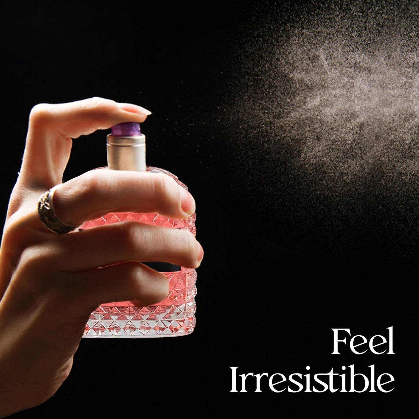 Valentine Rose Eau de Parfum for Women 3.4Fl Oz Floral & Fruity Perfume with Lavender, Coconut, Vanilla & Pear Notes Long-Lasting Feminine Fragrance