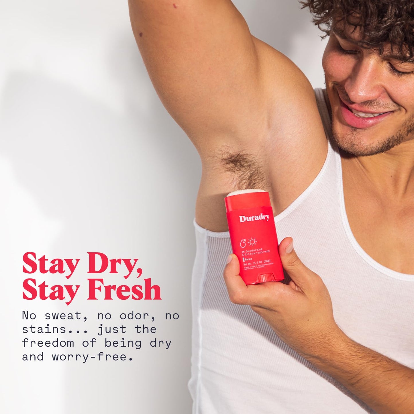 Duradry Clinical-Strength Antiperspirant Deodorant for Women and Men – Clean Formula with Natural Ingredients for Odor and Excessive Sweat Protection – Clear Sky (Crisp Pear + Vanilla)