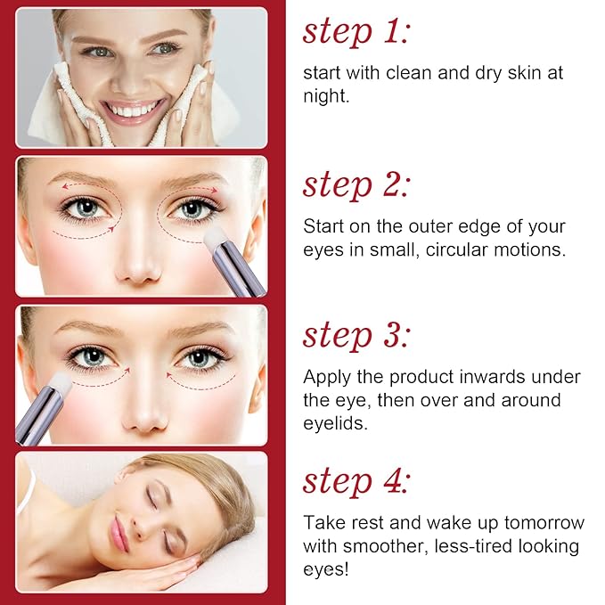 Eye Stick - Anti Wrinkle Eye Cream for Puffy Eyes, Dark Circles, Eye Bags, Crows Feet, Wrinkles,Reduces Wrinkles Saggy Skin Puffy Eyes (Caffeine 2Pack)