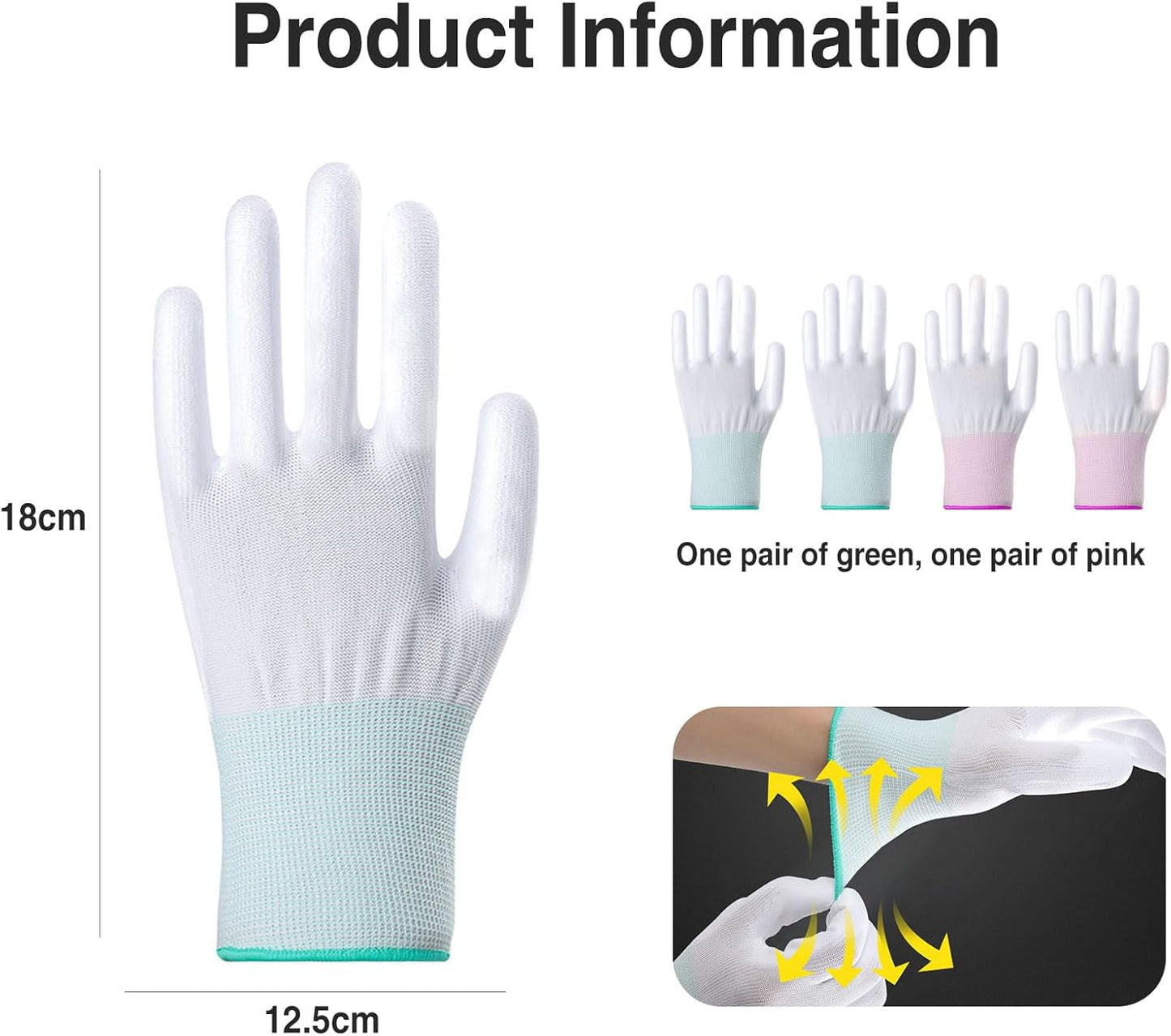 4 Pcs heat gloves for hair styling,Professional curling iron glove,heat resistant gloves for flat Iron and Curling Wand Suitable