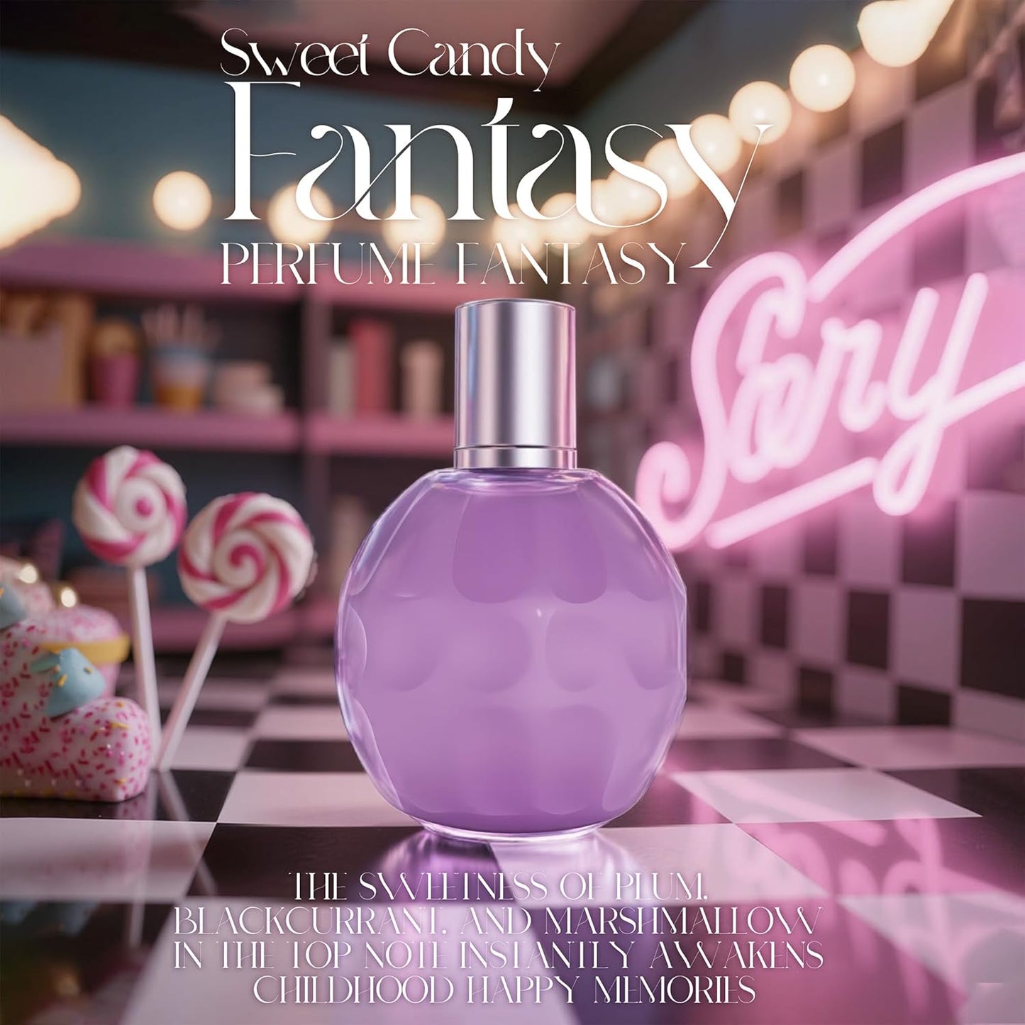 Starlight Eau de Parfum for Women - 100ml Floral & Fruity Perfume with Lavender, Coconut, Vanilla & Pear, Long-Lasting Feminine Fragrance