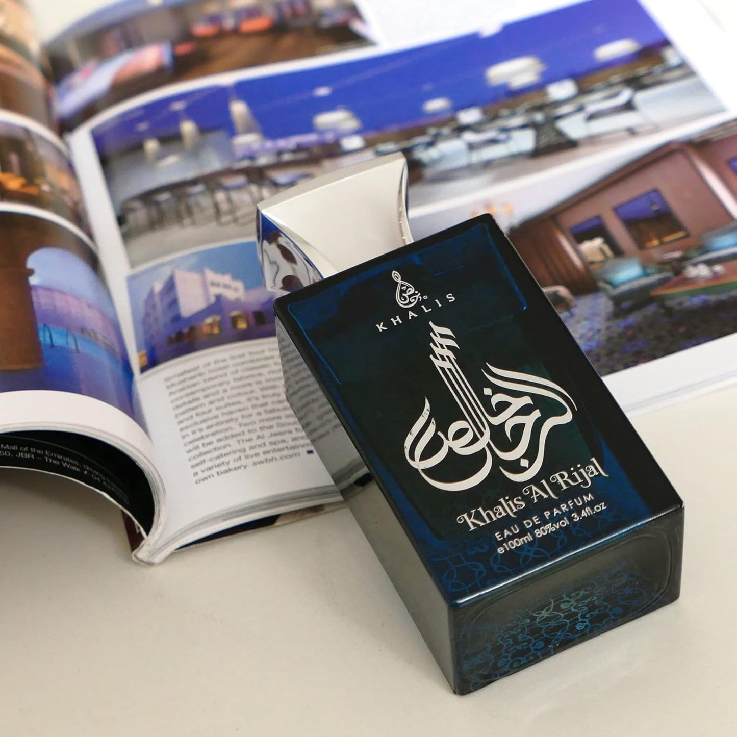 Khalis Al Rijal Eau de Parfum 3.4 oz - Unisex Oriental Perfume with Smoky Woody Nutty Accords Leaning Masculine loved for its long lasting trail and compliment catching aroma