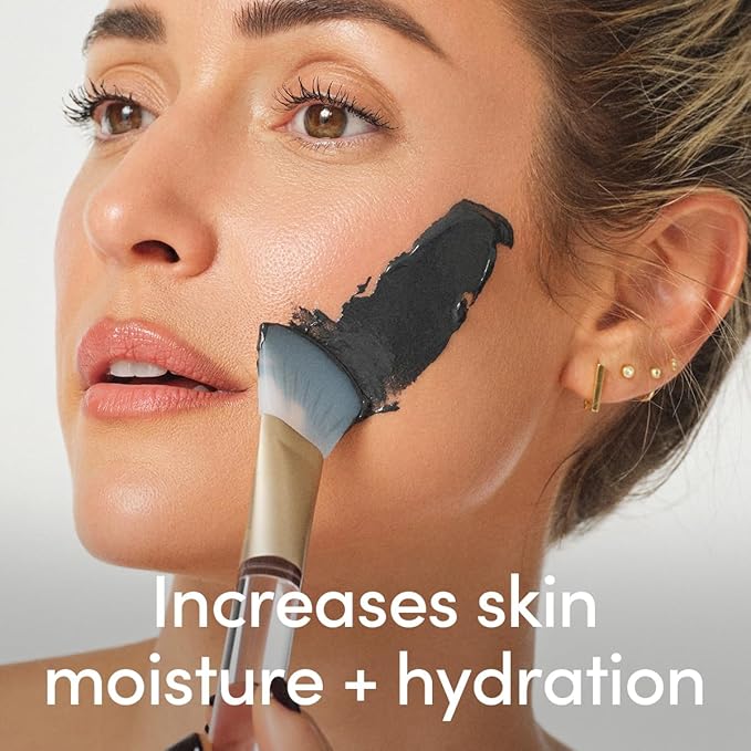 Clay Mask - Purifying and Hydrating Charcoal Powder Face Mask - All Skin Types, Vegan, Cruelty Free, Fragrance Free, 1.69 FL OZ