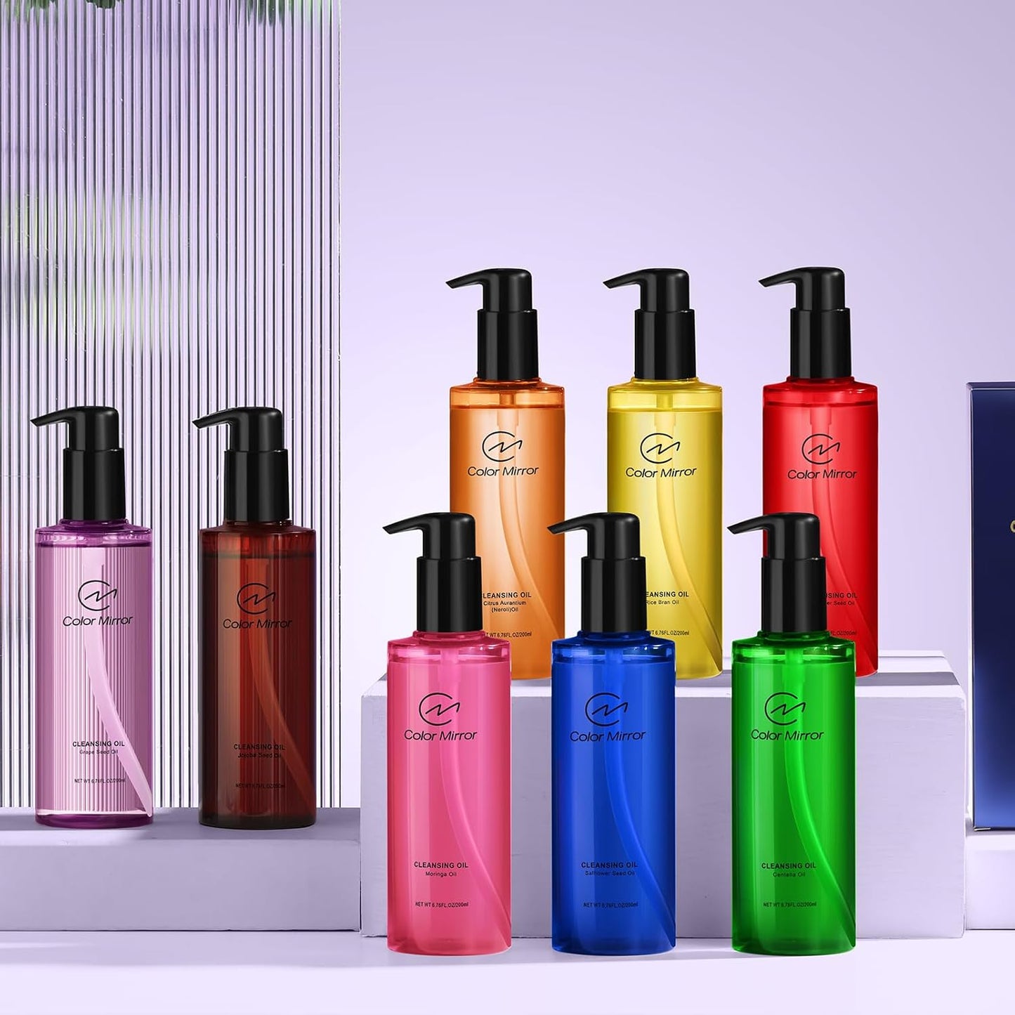 Grape seed Light Cleansing Oil, Antioxidant-Rich Age Defying Makeup Remover,Deep Pore Oil Cleanser, 6.76 fl oz 200ml