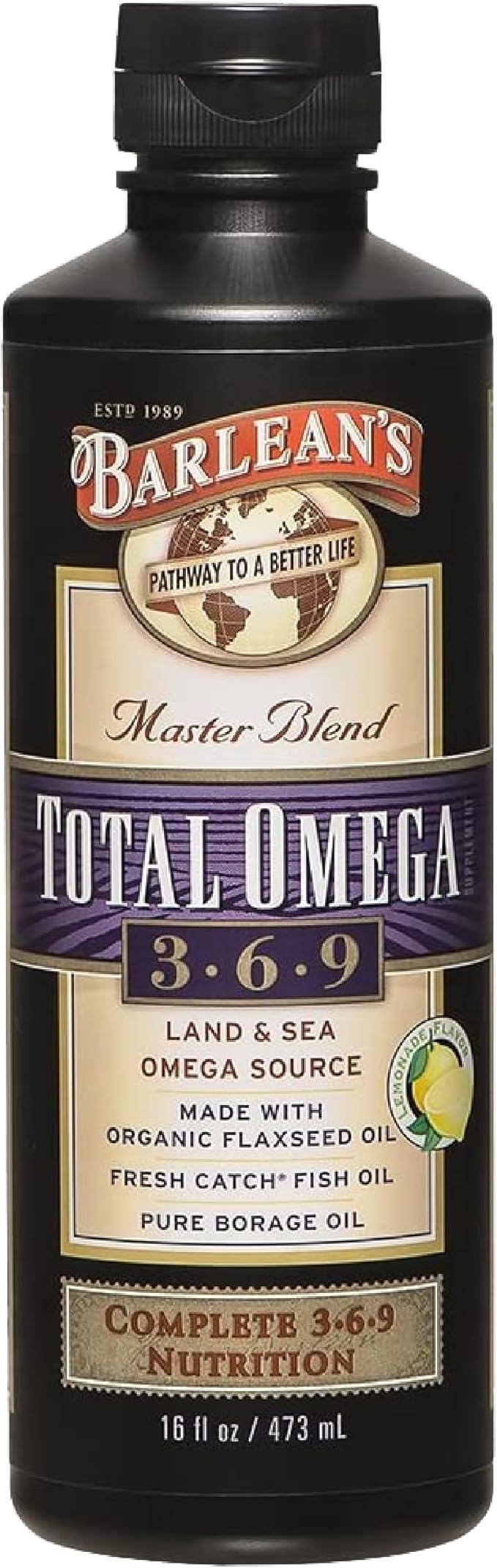 Barlean's Total Omega 3 6 9 6,468 mg 16 oz