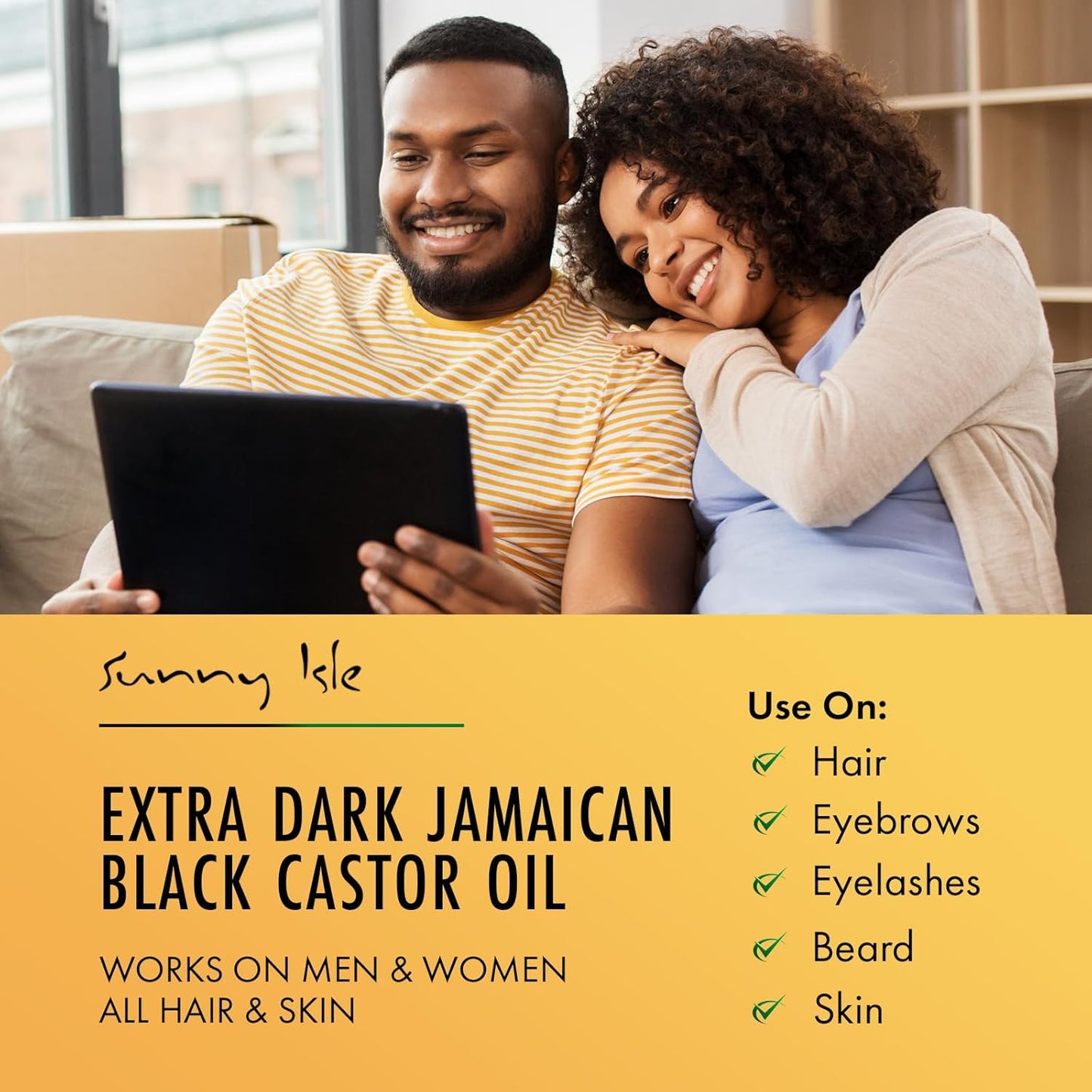 Sunny Isle Jamaican Black Castor Oil Extra Dark, 4 Fl Oz