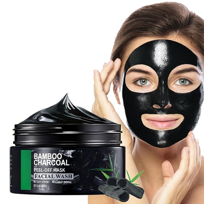 Blackhead Remover Mask, Charcoal Peel Off Face Mask, Purifying & Deep Cleaning Pore, Reduce Nose Face Blackhead, Excess Oil, Blackhead Peel off Masks for Women and Men