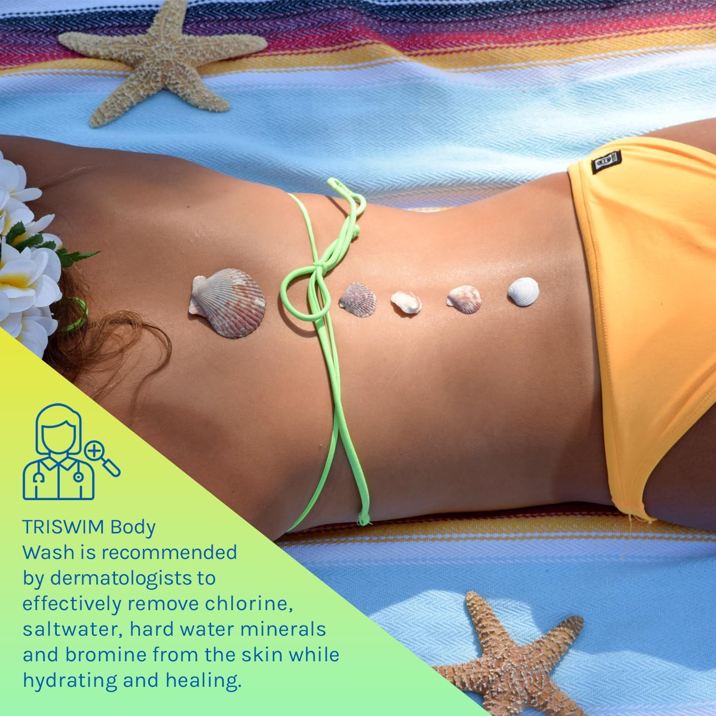 TRISWIM Swim Shampoo and Body Wash Bundle 32oz Bottles with Pump | Removes Chlorine, Saltwater, Hard Water, Bromine & Odors | Hydrates Hair & Skin - with Aloe Vera, Pro-Vitamin B5