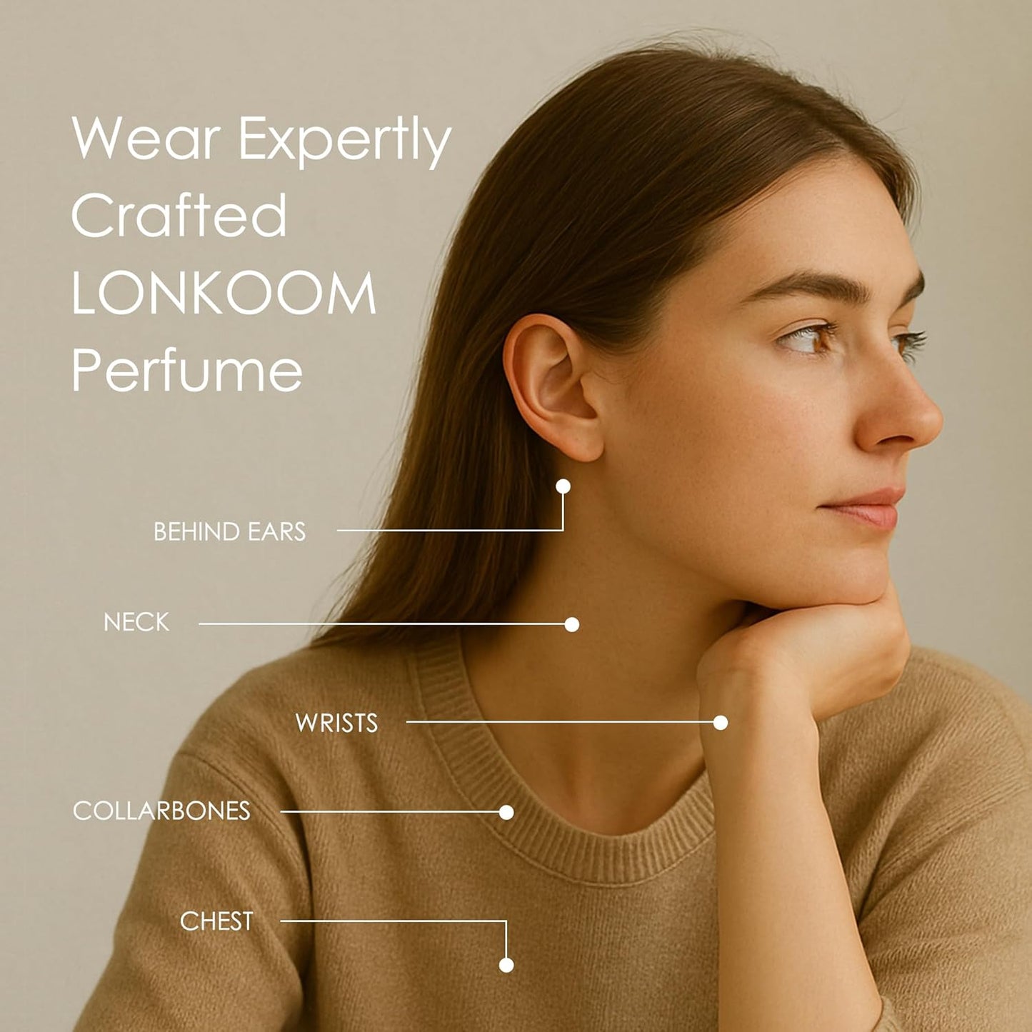 Lonkoom 24K Burgundy Perfume for Women, 3.4 Fl Oz/100ml Sweet Rose Eau de Parfum Spray Long-Lasting Fragrance, Oriental Floral Notes of Rose Orange Blossom Musk Vanilla Tangerine Bergamot Jasmine