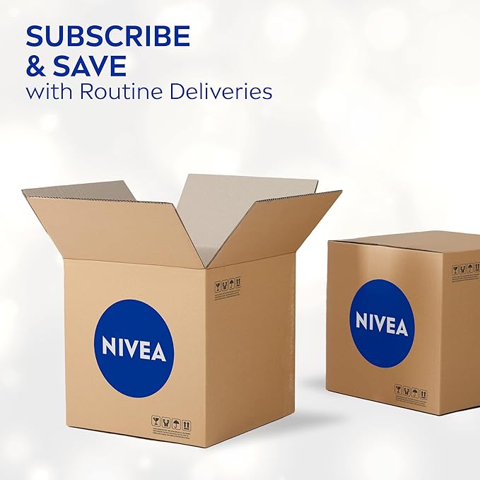 NIVEA Shea Nourish Body Lotion, Dry Skin Lotion with Shea Butter, Pack of 6, 2.5 Fl Oz Travel Size Toiletries