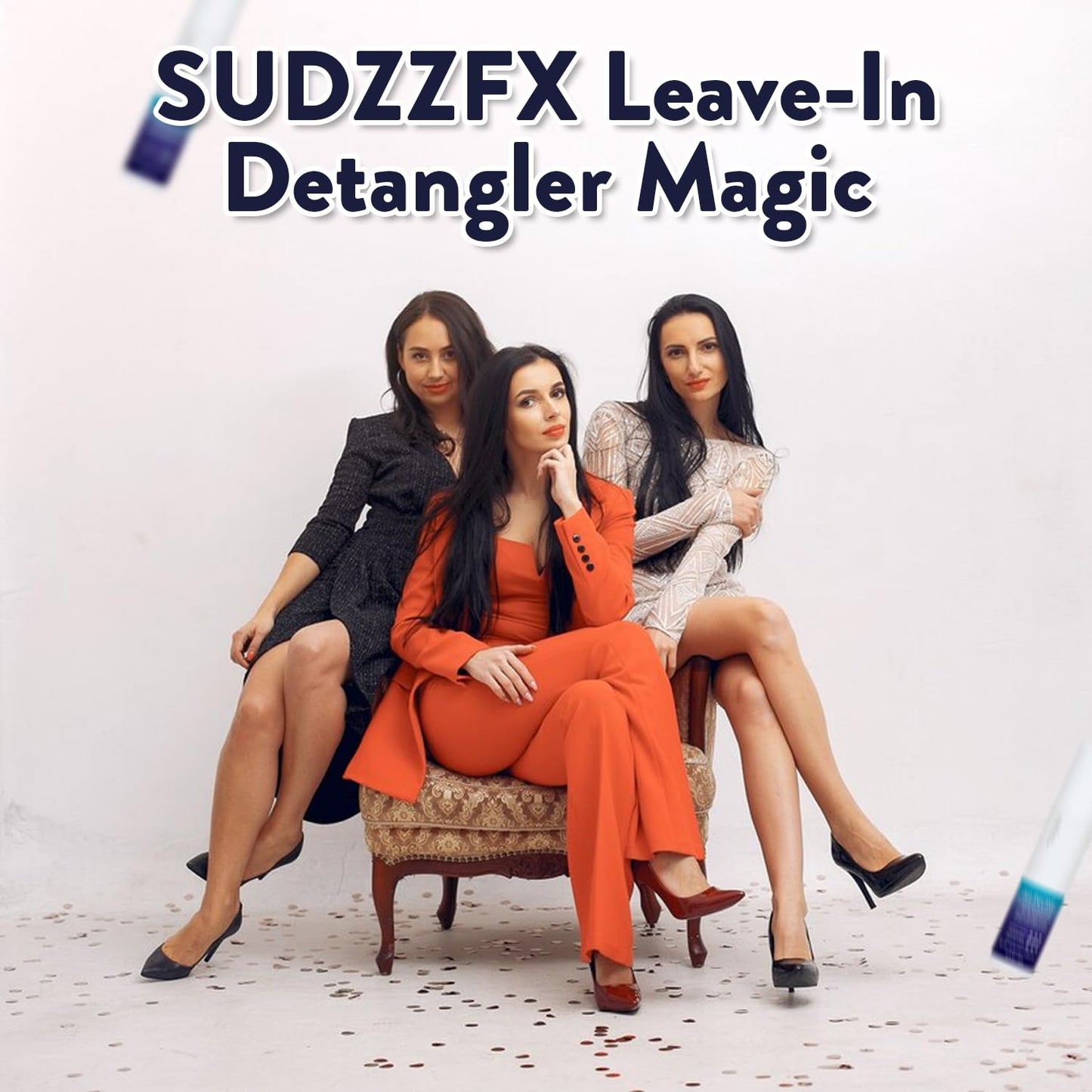 SUDZZFX ALL IN ONE Powerful Leave-in Hair Detangler - Creates Shine - Heat Protection - Smoothes Frizzy Hair - Color Safe - Sulfate Free