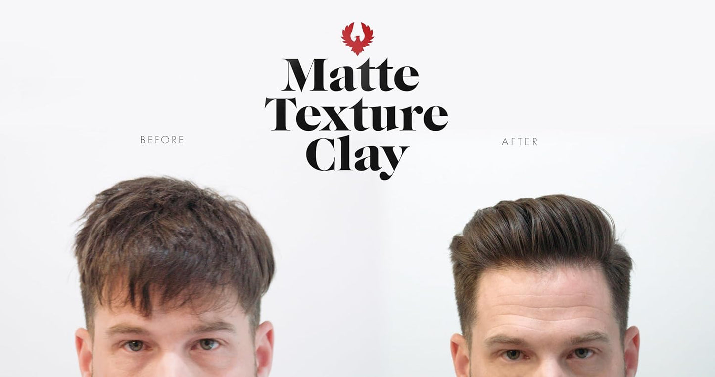 Atlas Matte Texture Clay 2.4 Ounce is a No Shine, Ultra Lightweight, Medium to Firm Hold, Thickening, Texturizing, Separating, Hair Styling and Grooming Product for Men and Women