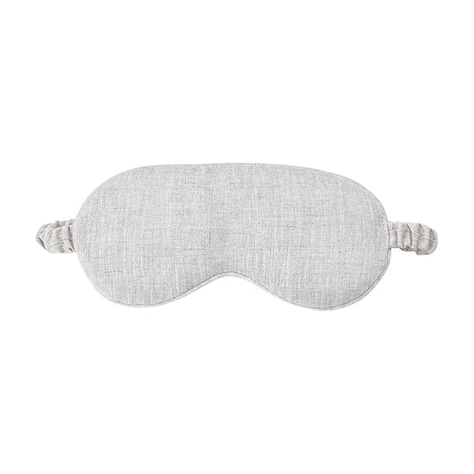 Pure Linen Eye Mask, 100% Linen Eye Mask for Girls,Travel Breathable Sleep Mask,Adjustable Strap, Hypoallergenic, Cooling with Travel Bag Gift Package(Oat)