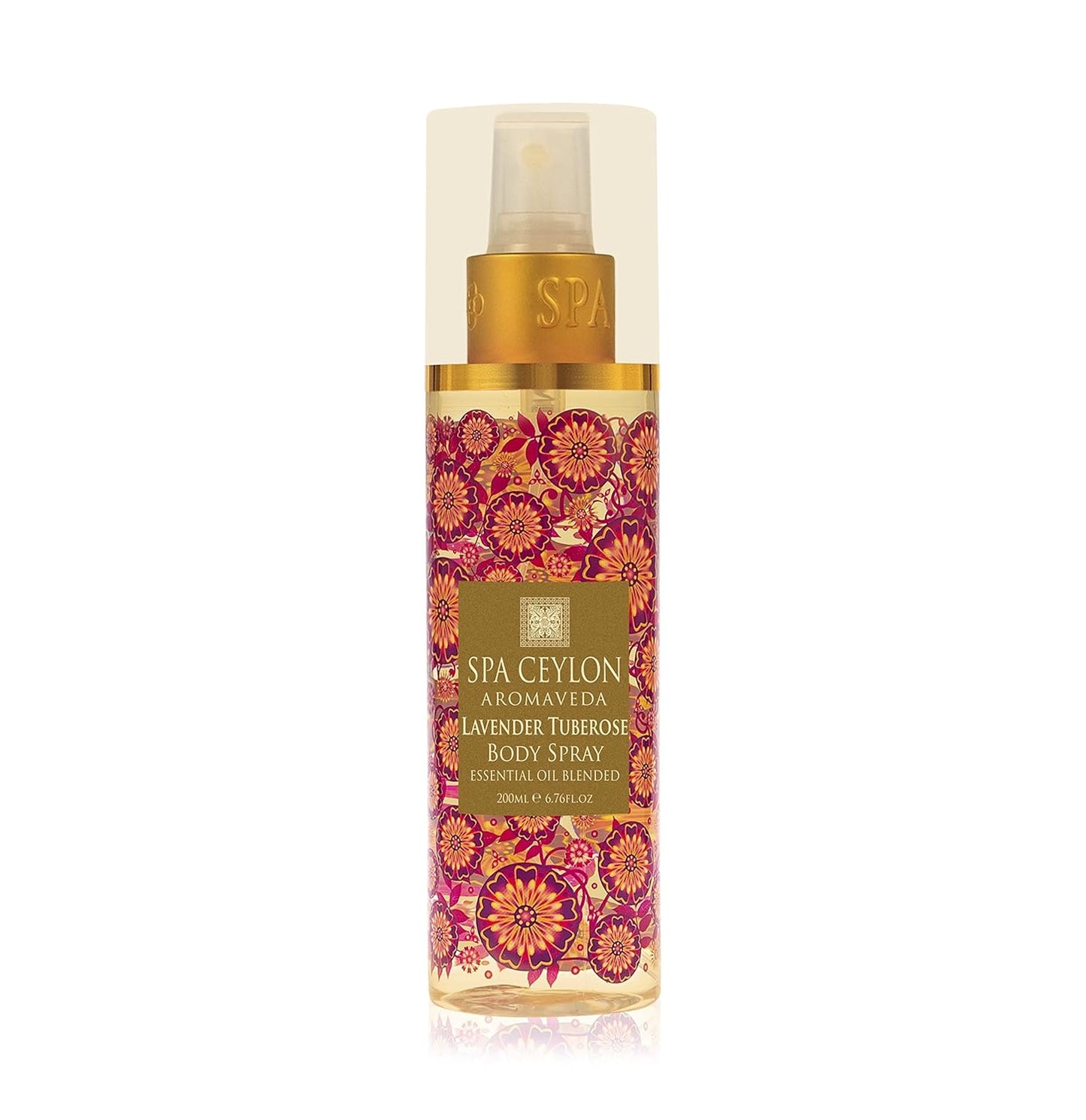 SPA CEYLON Tuberose Body Spray, Fragrant Body Mist with Lavender & Tuberose, Elegant Women's Perfume for All-Day Scent, 200 ml