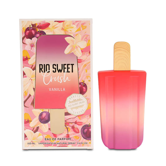 Rio Sweet Crush Vanilla Eau de Parfum for Women - 100ml Floral & Fruity Perfume Withvanilla Toasted Macadamia Nut, Sea salt & White Chocolate Notes Long-Lasting Fragrance