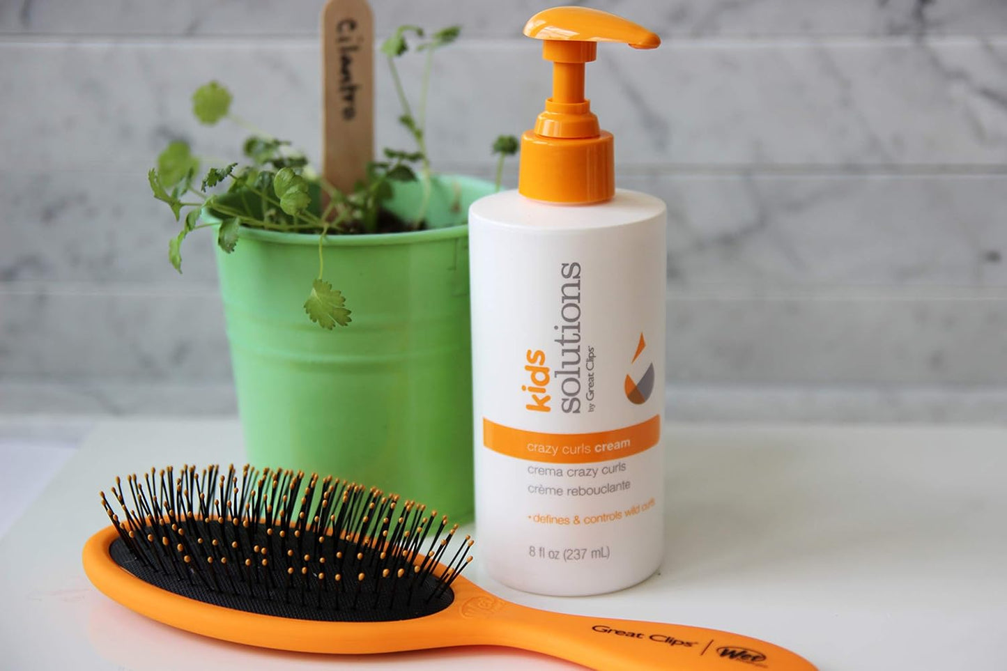 GREAT CLIPS Solutions Kid's Crazy Curls Cream, 8oz | Defines Curls & Smoothes Frizzy Hair | Recommended for Children Ages 4-10