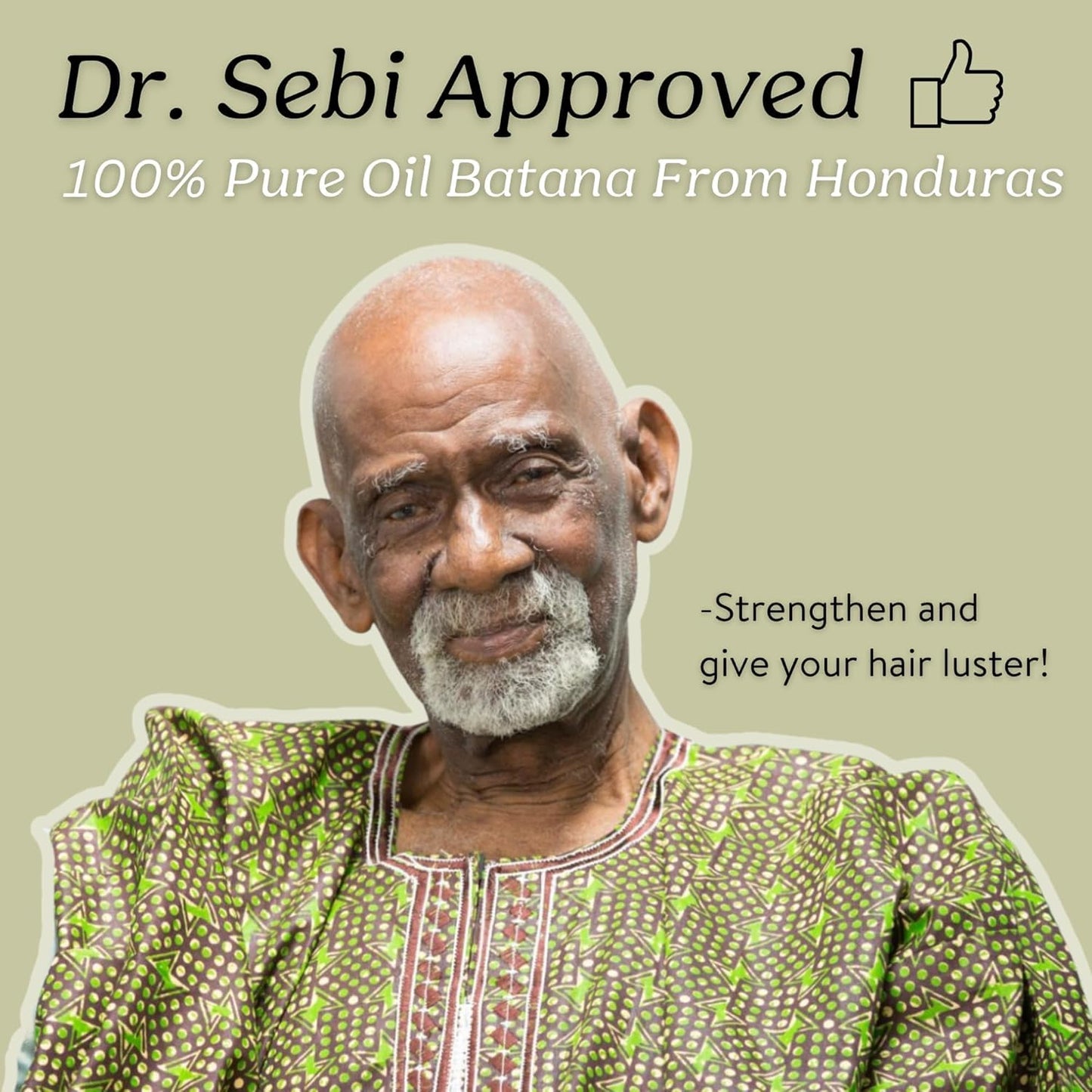 Batana Oil for Hair Strength, 100% Pure & Natural from Honduras, Promotes Hair Wellness for Men & Women