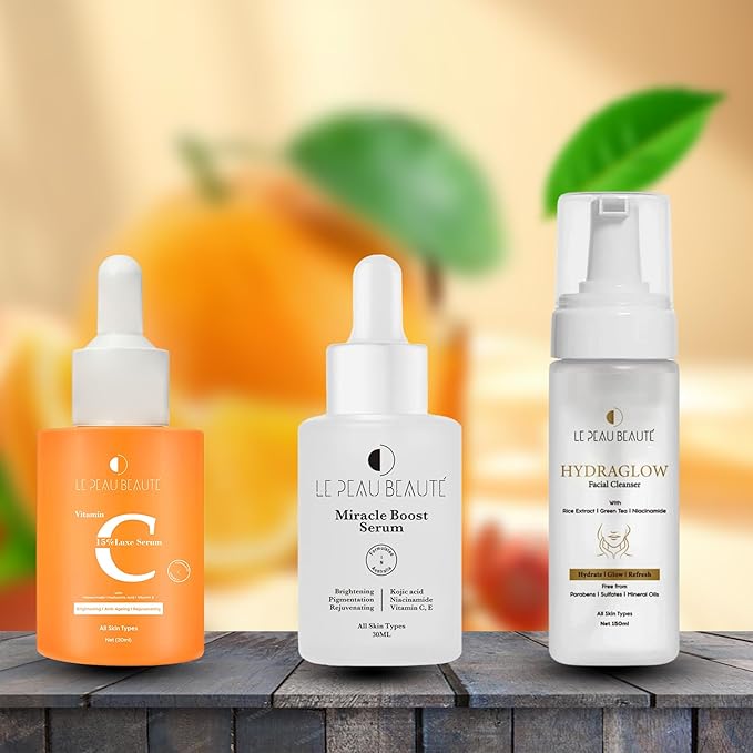 Vitamin C 15% Brightening Serum – Anti-Aging Treatment with Niacinamide, Vitamin E, and Hyaluronic Acid for Dark Spots, Fine Lines, and Skin Repair. Hydrating Serum for Radiant Skin