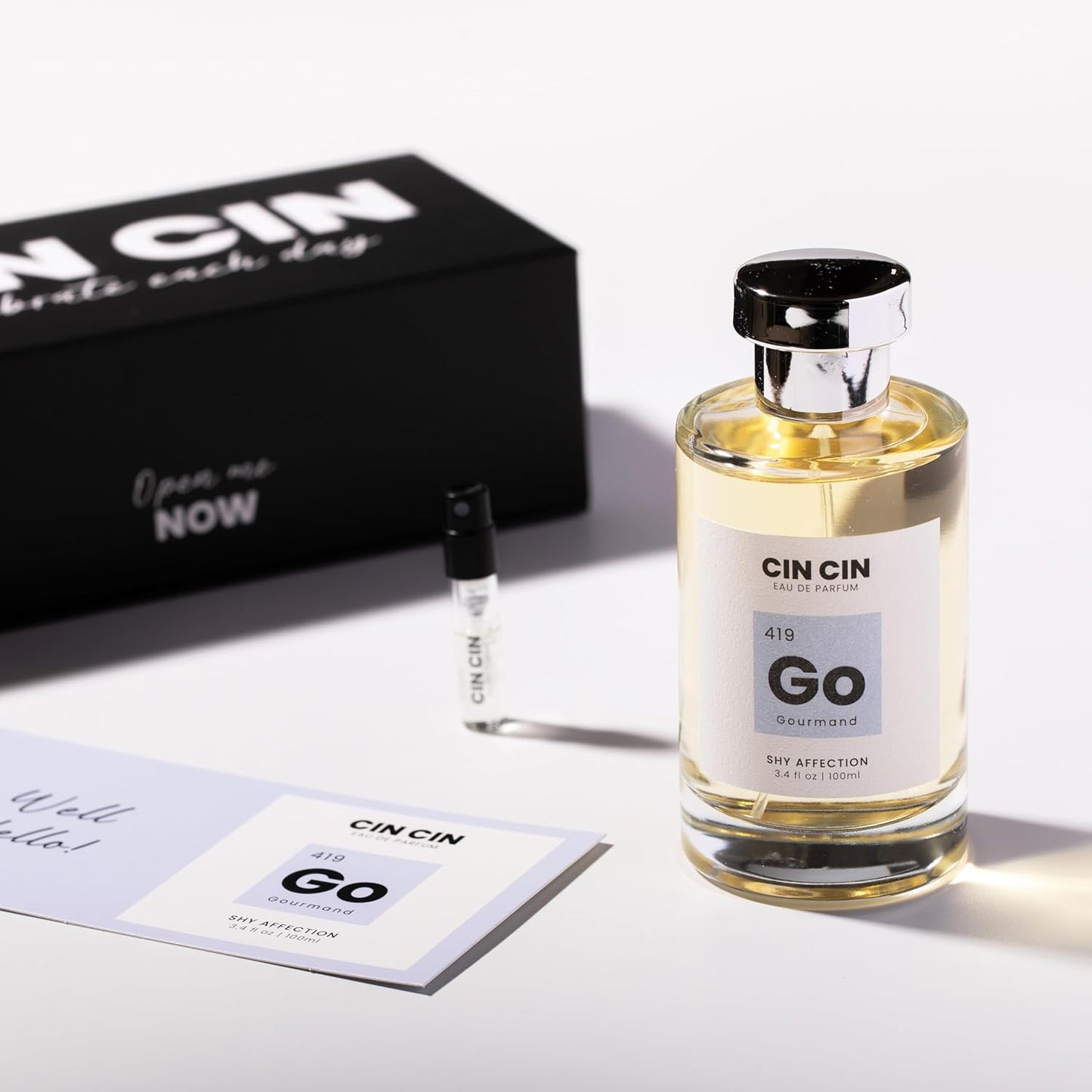 Cin Cin Shy Affection - Gourmand 419 EDP 100ml Inspired by Kilian Love, Don’t Be Shy - Long-Lasting Floral Marshmallow Perfume for Men and Women - Paraben-Free and Concentrated Fragrance