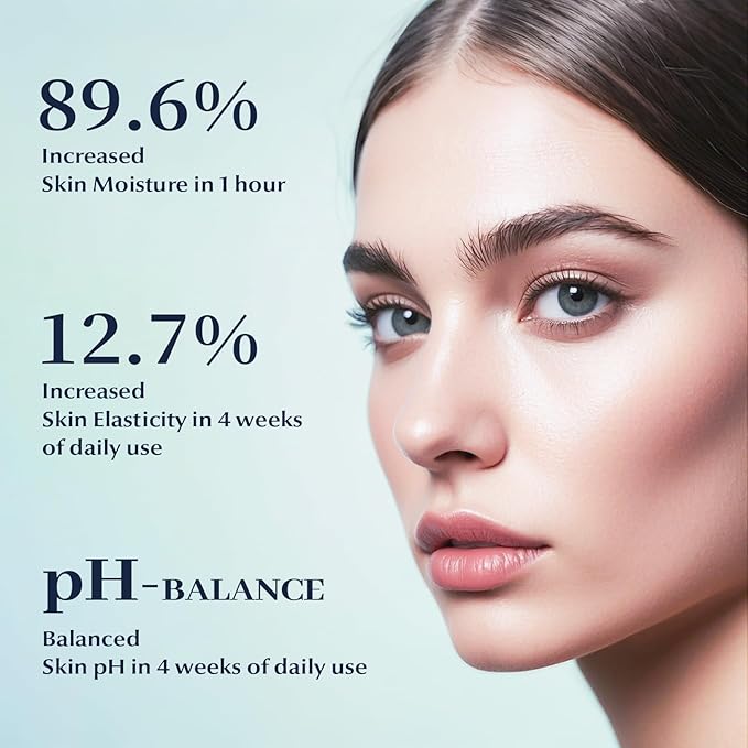 Chlorella Deep Hydrating Mask, with Collagen and Hyaluroic Acid-Sheet Facial Mask Skincare with Chorella Vulgaris Extract, Hydrating, Firming,5ea