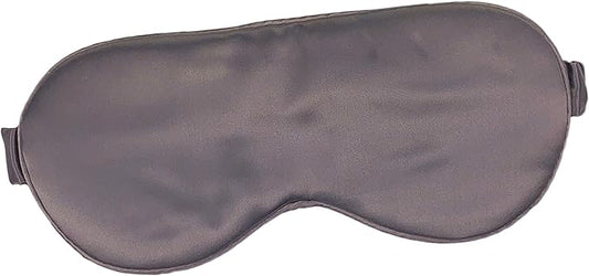 CELESTIAL SILK 100% Silk Sleep Mask for Women with Silk Covered Elastic Strap, Eye Mask for Sleeping (One Size, Charcoal Gray)