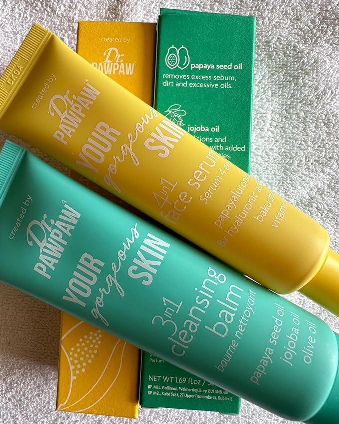 Dr.PAWPAW Your Gorgeous Skin 3 In 1 Cleansing Balm: Lightweight, Brightening, Conditioning, Resurfacing & Hydrating (50 ml)