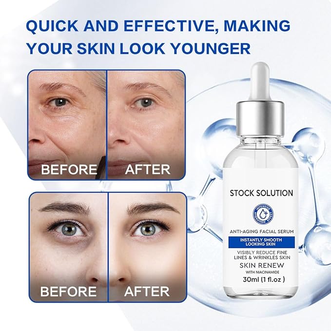 2 PCS Firming Facial Serum, Skincare Stock Solution, Stock Solution Facial Serum, Moisturizing and Firming, Moisturizing and Firming, Suitable for All Skin Types