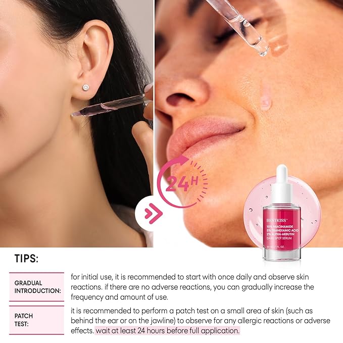 Dark Spot Remover for Face: 10% Niacinamide + 5% Tranexamic Acid + 2% Alpha-Arbutin Face Serum with Ceramides Hyaluronic Acid Centella Asiatica - Vegan Paraben Fragrance Cruelty Free 30mL