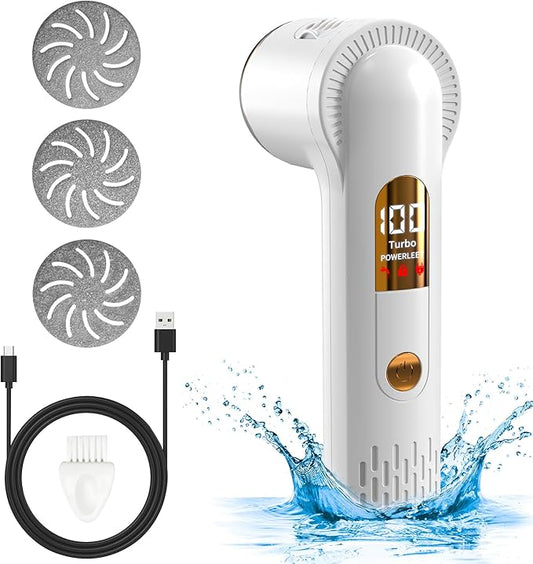 Electric Feet Callus Remover (with Dander Vacuum), USB Rechargeable Pedicure Device for Foot Care, Portable Power Foot File Tool for Dead Hard Skin Remove, Make Your Feet Soft Smooth