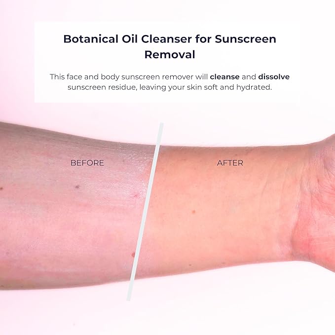 Alana Mitchell Face & Body Sunscreen Remover 5oz - Facial Cleansing Oil, Face Wash, Double Cleansing - All Skin Types, Sensitive Skin, Oily Skin