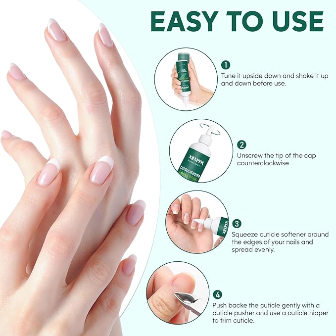 Cuticle Remover, 8.45 FL OZ Cuticle Softener, Instant Cuticle Remover Liquid, Salon Quality Cuticle Cream Professional Nail Care, Removes Cuticles in Seconds, Rosemary Scent, Gifts for Women