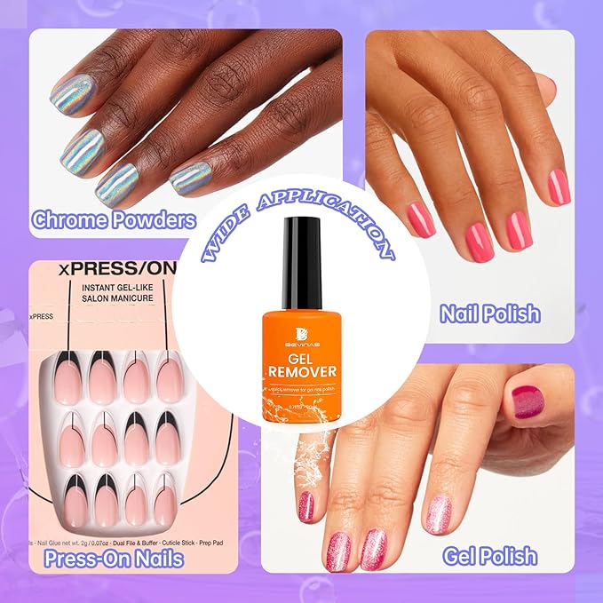 Gel Remover & Nail Latex for Nails Polish Gel Remover Gel Nail Polish Remover Set Nail Latex Tape Gel Remover & Nail Latex