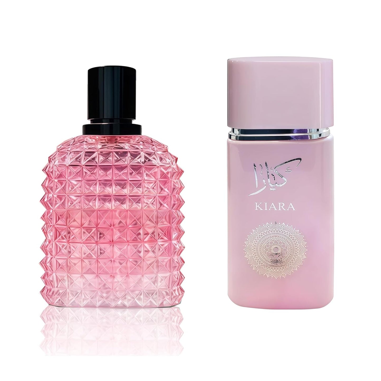 Women's Perfume Set - 2 Pack Eau de Parfum Spray 3.4 Oz Each | Floral Jasmine & Sweet Vanilla with Bergamot & Woody Notes | Long Lasting Original Scent Gift Set for Women (MilaWR&Ka)