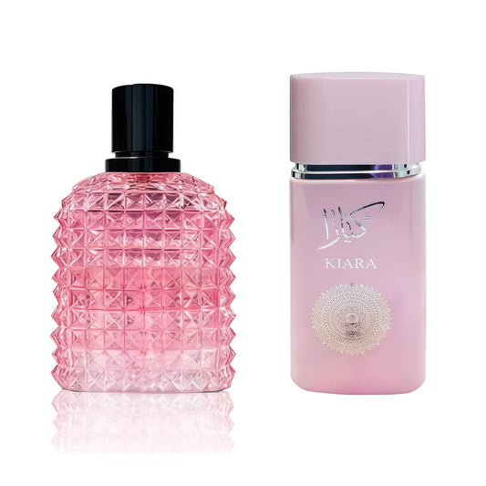 Women's Perfume Set - 2 Pack Eau de Parfum Spray 3.4 Oz Each | Floral Jasmine & Sweet Vanilla with Bergamot & Woody Notes | Long Lasting Original Scent Gift Set for Women (MilaWR&Ka)