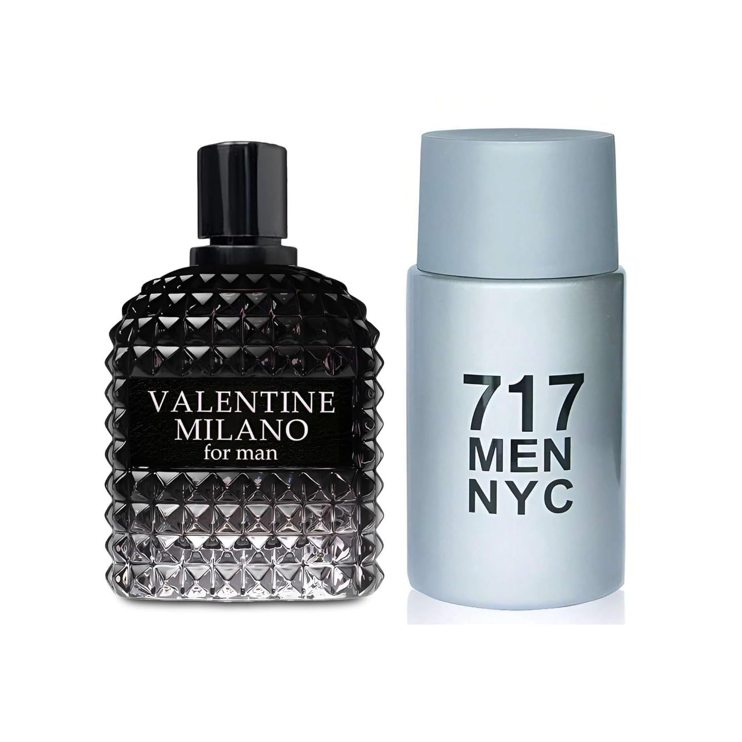 2PCS Valentine Milano/717 NYC Eau De Toilette for Men-Fresh,Romantic Scent Perfume for Men 3.4 Fl Oz Each Mens Cologne For All Skin Daily Used