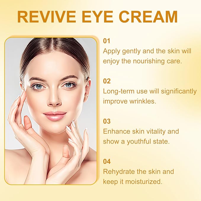2PCS Revive Eye Cream,Revive Eye Cream For Neck, Reduces Wrinkles Firming & Hydrating Cream for All Skin Types