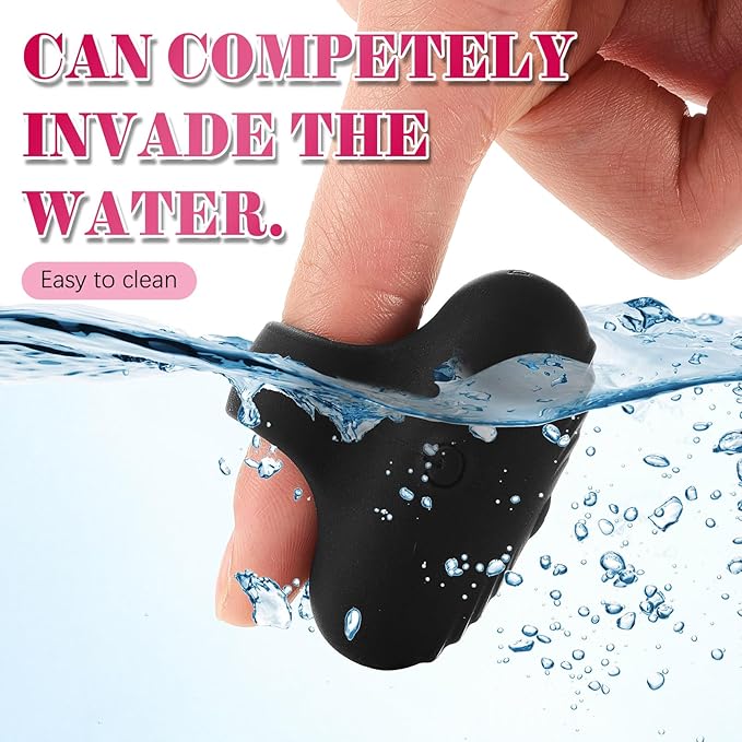 TrelaCo Pocket Mini Ring Facial and Eye Massage Ball USB Rechargeable Fingertip Massager Face Facial Muscle Tightening Anti-Aging Relief Eyes Dark Circles, Eye Puffiness, Fatigue (Black)