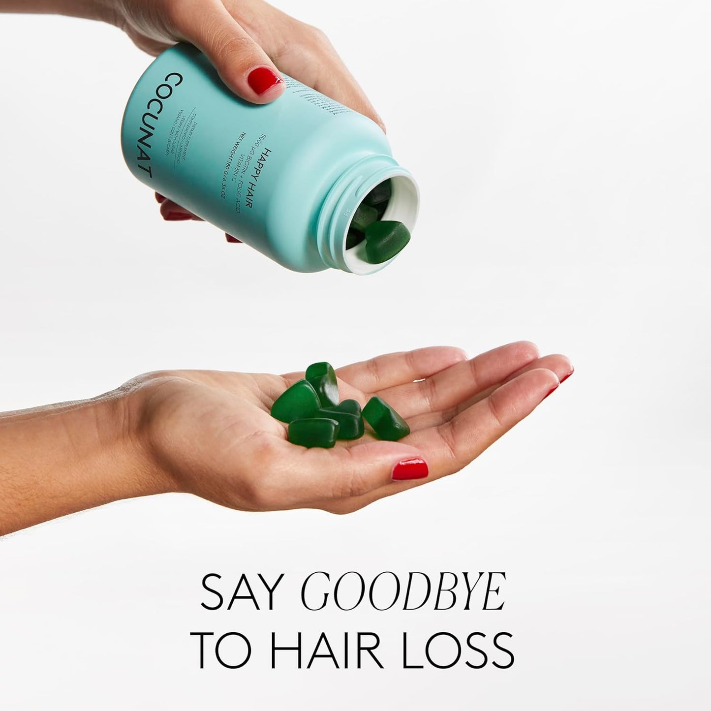 COCUNAT - Pack 3 Months Happy Hair - Vitamins to Strengthen, Stimulate Growth and Prevent Hair Loss - Fine and Damaged Hair - 5,000 mcg of Biotin - Results in 6 Weeks - 180 Gummies