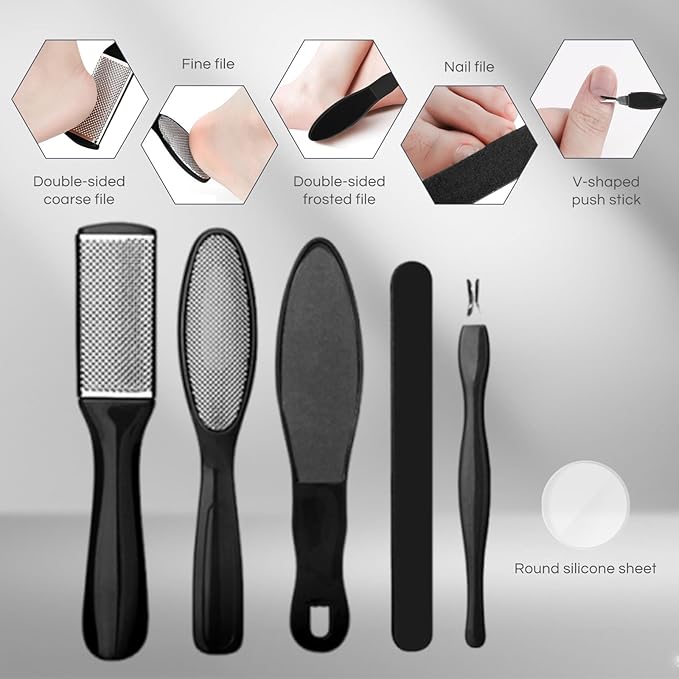 Electric Foot Callus Remover, Rechargeable Portable Electronic Foot File Pedicure Kit, Electric Callus Remover for Feet, Pedicure Tools, Foot Scrubber File, Professional Foot Care for Dead Skin