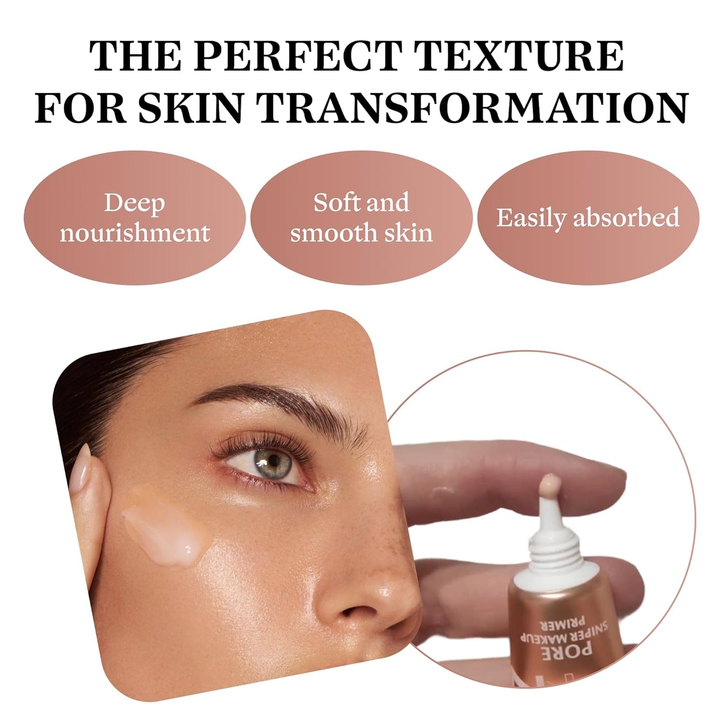 Japanese Quality Face Primer – Smooth Pore Blurring Makeup Base, Hydrating & Long-Lasting, Lightweight Texture, Oil Control, for All Skin Types