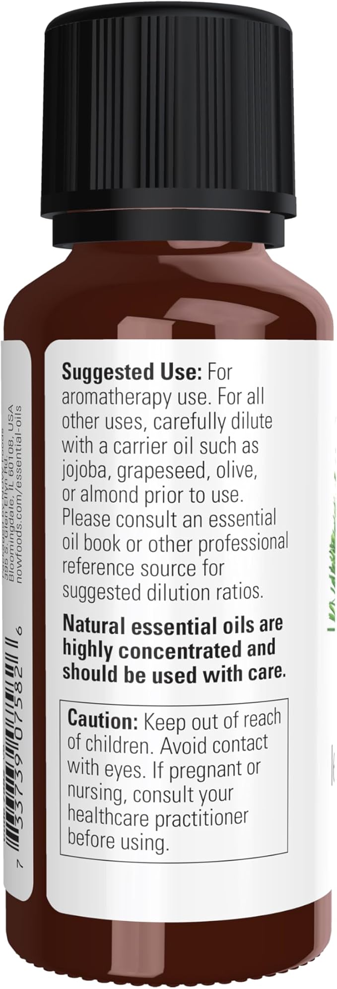 NOW Essential Oils, Lemongrass Oil, Uplifting Aromatherapy Scent, Steam Distilled, 100% Pure, Vegan, Child Resistant Cap, 1-Ounce