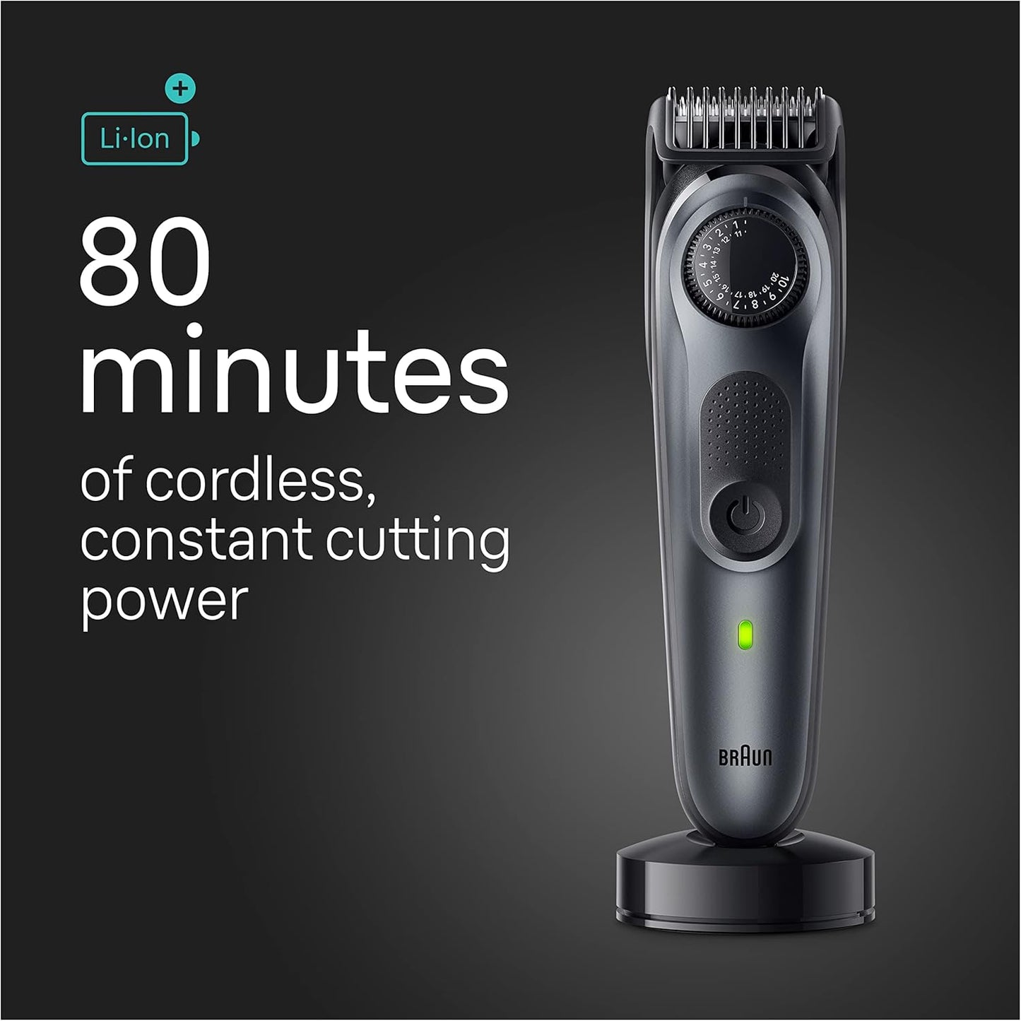 Braun All-in-One Style Kit Series 5 5470, 9-in-1 Trimmer for Men w/Beard Trimmer, Body Trimmer for Manscaping, Gillette Fusion5 ProGlide Razor, 40 Length Settings, Rechargeable Battery, Cordless