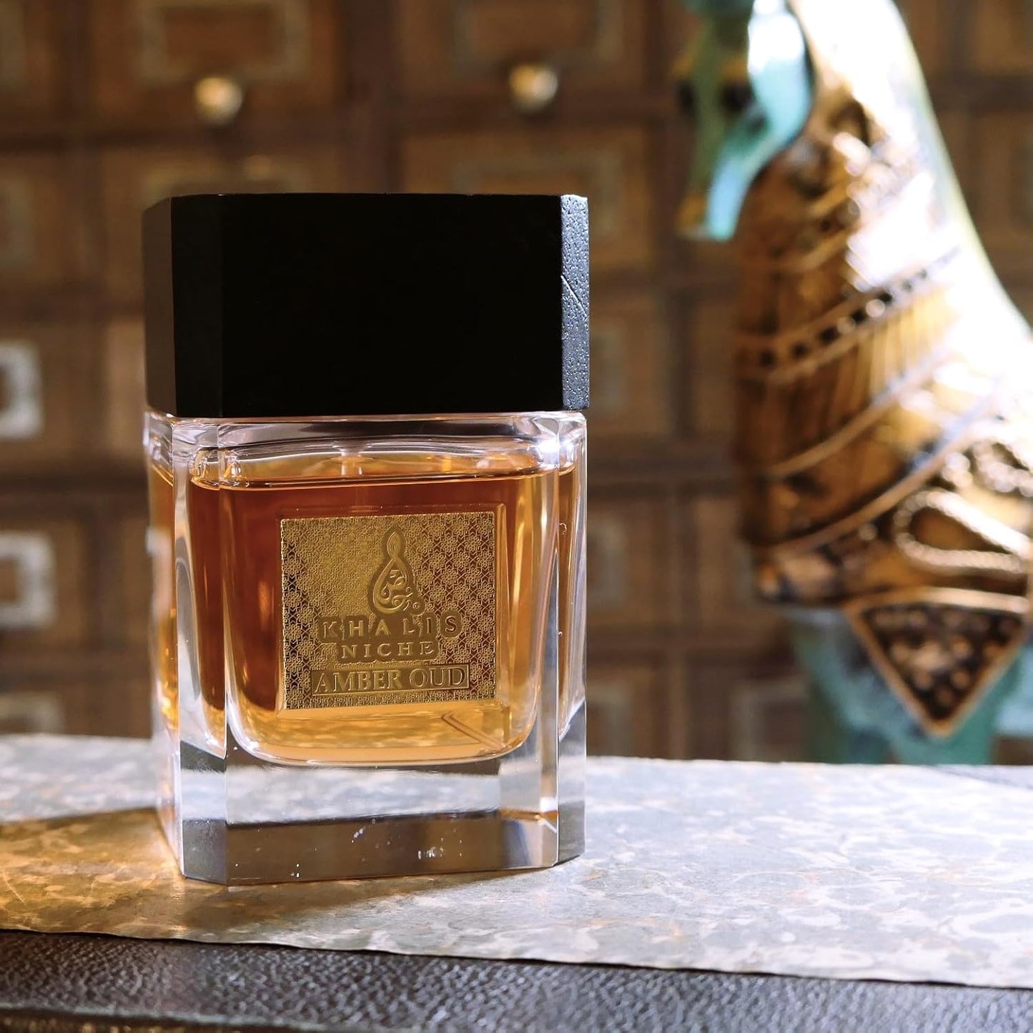 Amber Oud Eau de Parfum 3.4 oz - Rich Sumptuous Unisex Perfume with Ripe Raspberry and Orange Accords and Warm Amber loved for its long lasting trail and compliment catching aroma