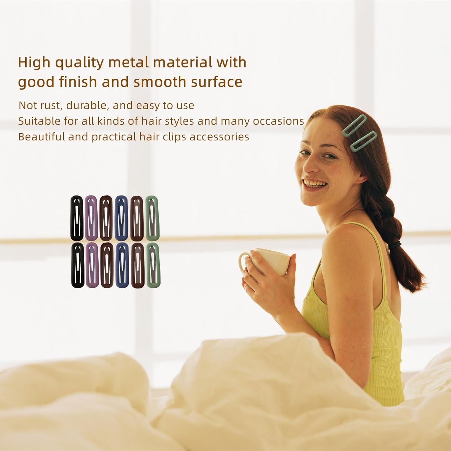 Snalp Hair Clips Decorative Styling Hair Accessories Hair Barrettes for Women and Girls 12 pcs