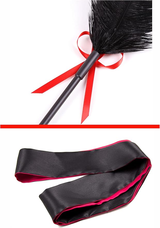 Feather Satin Eye Mask Silk Mask Satin Eye Mask Adult French Crop