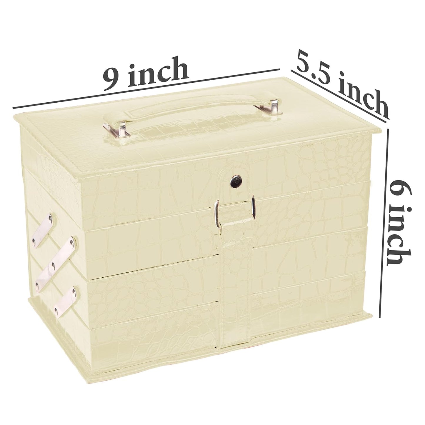 SHANY All In One Makeup Set, Eyeshadow, Blushes, Face Powder, Lipstick, Eye liners, Make up Pencils and Cosmetics Mirror - Makeup Kit With Reusable Storage Beauty Box - White