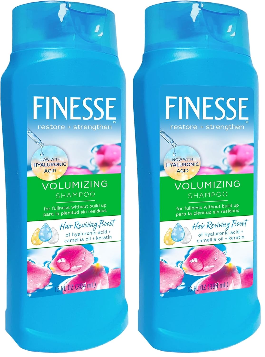 FINESSE Volumize + Strengthen, Volumizing Shampoo, 13 Fl Oz (Pack of 2)
