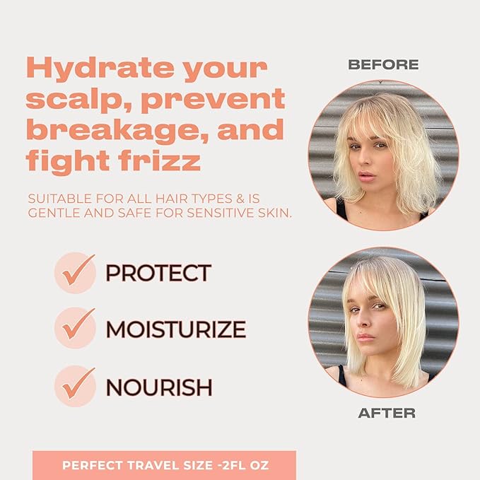 INH Super Shine Hair Serum | Nourishing, Glossy Finishing Serum | Prevents Breakage, Fights Frizz and Flyaways. For all Hair Types. Travel Size