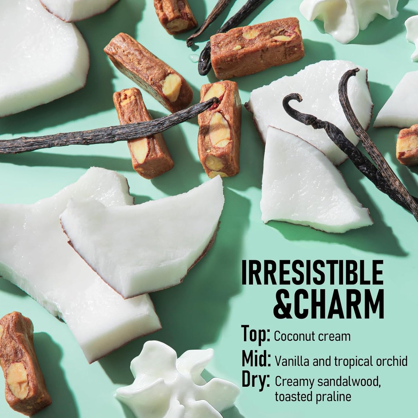 Sttes Perfume 309# (Irresistible Charm) – Eau de Parfum 100ml (3.4 fl oz) – Coconut Cream, Vanilla, Toasted Praline